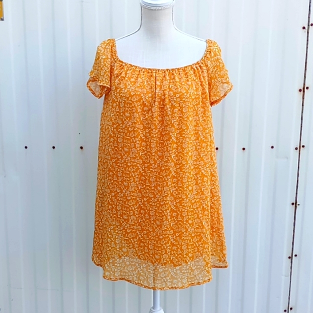 Forever 21 Size S Women's Mini Dress Yellow Gold